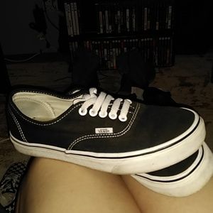 Black and white vans